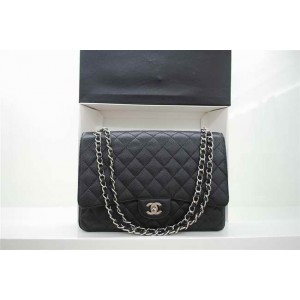 Chanel A47600 Borse In Pelle Di Vacchetta Maxi Caviar Black Shw