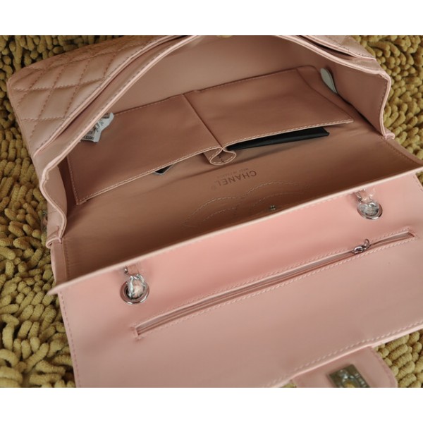 Rose Borse Chanel A01113 Flap In Pelle Di Brevetto Con Hardware