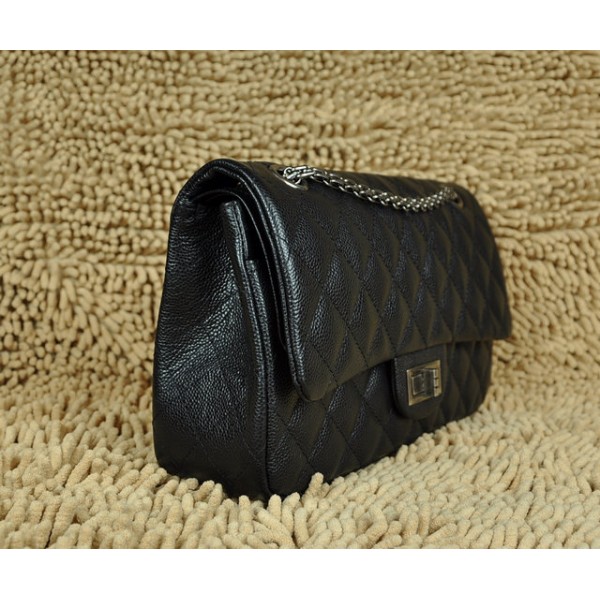 A30227 Chanel Classic Flap Borse Caviar Black Con Hardware In Ar