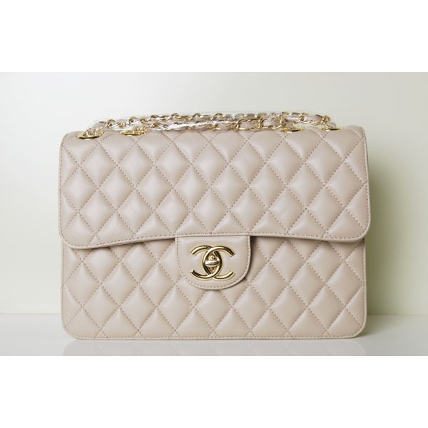 Albicocca Chanel 48022 Borse Flap Classic In Pelle Di Agnello Co