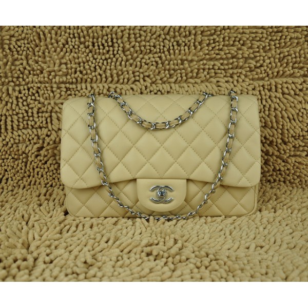 Borse Chanel A28600 Flap Jumbo Agnello Albicocche Con Silver Hw