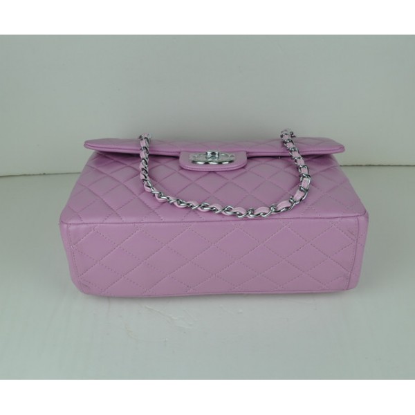 Borse Chanel Flap A46558 In Pelle Di Agnello Rosa Con Hardware A