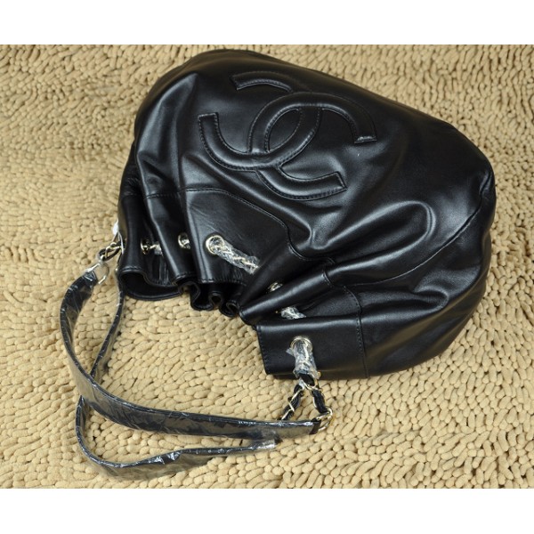 Borse Chanel A47808 Agnello Nero