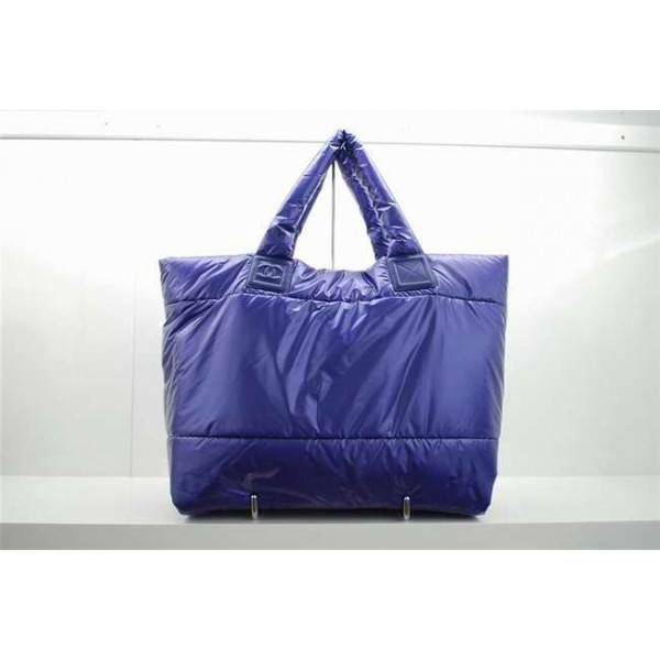 Chanel A47086 Reversibile In Nylon Trapuntato Grande Tote Blu