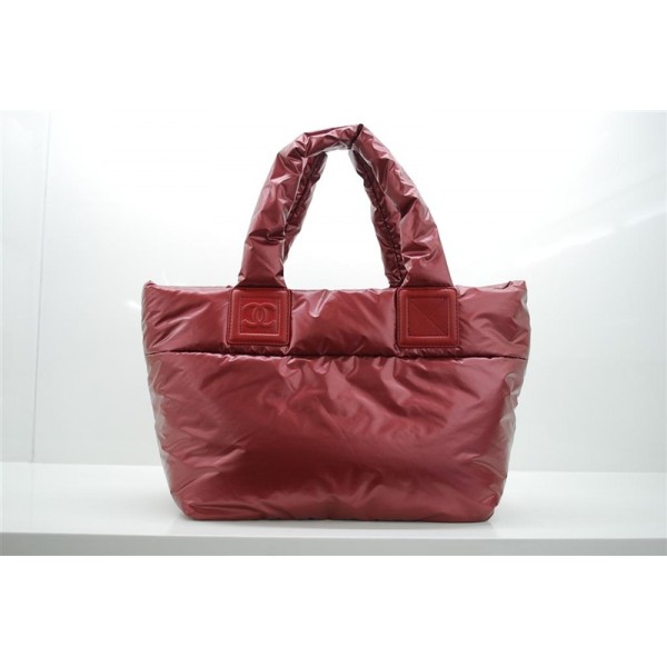 Chanel A47108 Reversibile Trapuntato In Nylon Borse Rosso Piccol