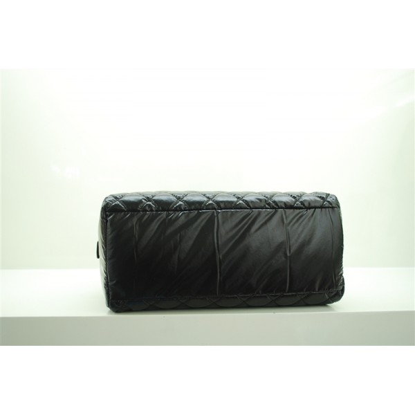 Chanel A48619 Zip Borse Di Tela In Nylon Nero