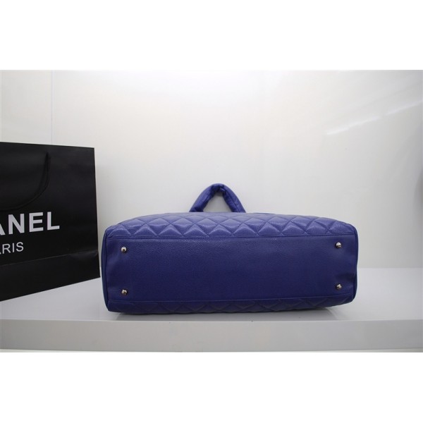 Chanel A48620 Caviar Pelle Borse Zipper Blu