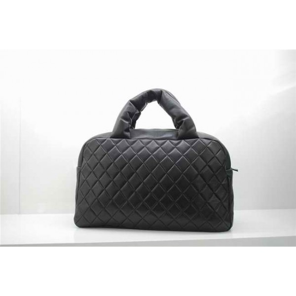 Chanel Trapuntato Borsa A47937 Morbida Pelle Di Agnello Nero Bow