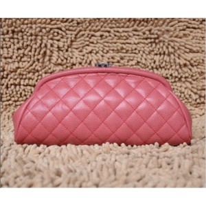 A32342 Chanel Clutch In Pelle Pieno Fiore Rosso