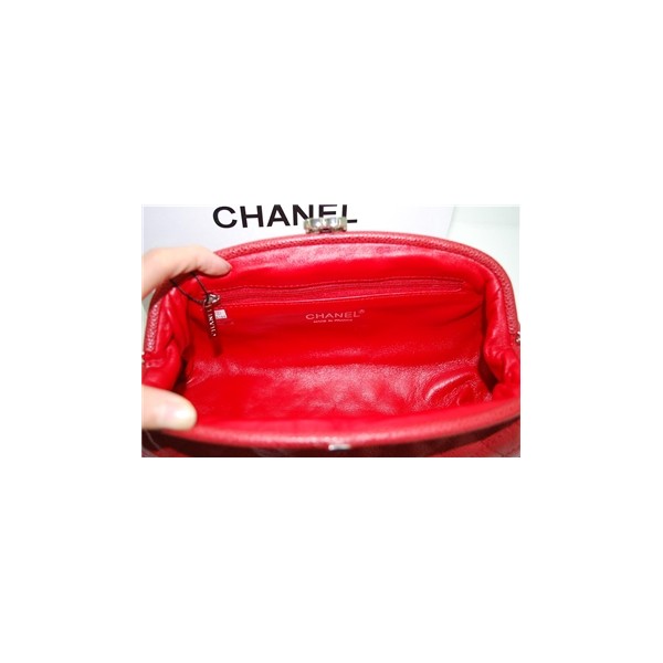 Chanel Classico In Pelle Caviale Rosso Frizione