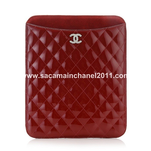 Chanel A50974 Y04823 94305 Titolare Ipad In Vernice Trapuntata