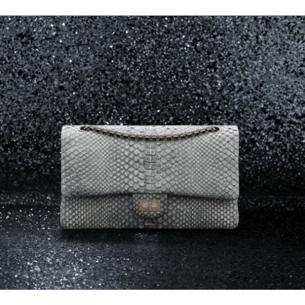 Chanel A37587 Y07471 44203 Sacchi Python Cerato Strisce Classico