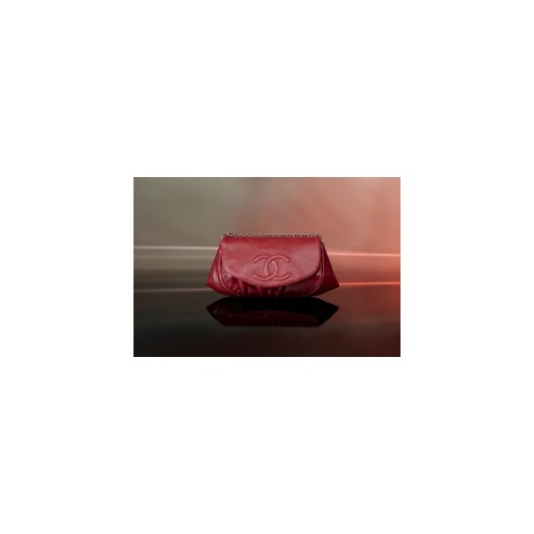 Chanel A40033 Y07027 71553 Embrayage Petit Rouge Dagneau