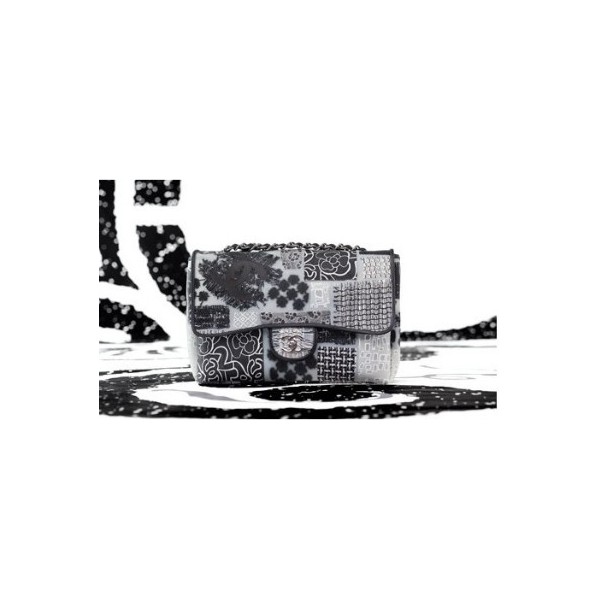 Chanel A50875 Y07115 C4715 Borse Classic Flap Tweed Patchwork