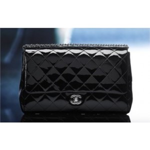 Chanel A65051 Y06830 94305 Borse Nero Frizione Brevetto Vitello