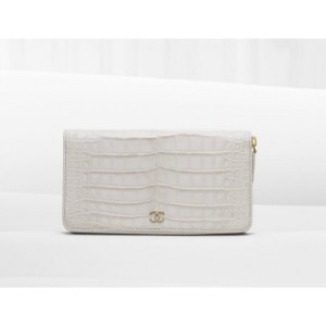 Chanel A65058 Y07561 30000 Rousset Zip En Portefeuilles Alligato