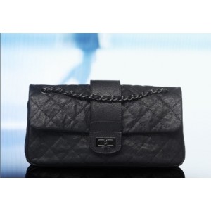 Chanel A65071 Y07334 94305 Nero Granuloso Borse Flap In Pelle Di