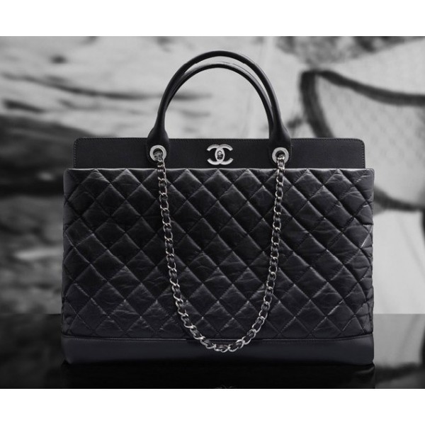 Chanel A66814 Y07402 94305 Quilted Borse Vitello Anziani