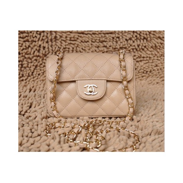 Borse Chanel 2012 Albicocca Caviar Leather Patta Con Ghw