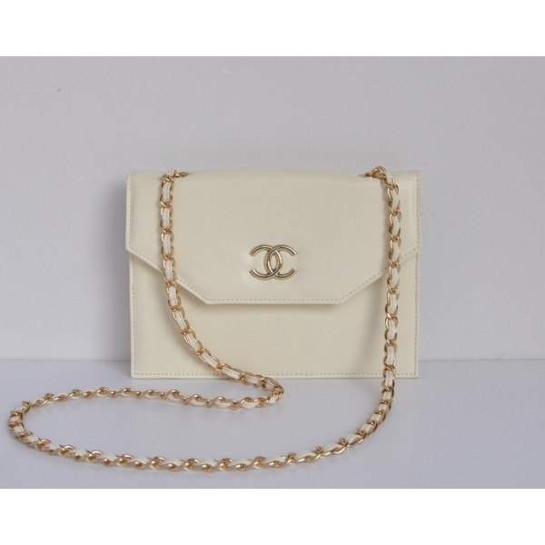 Borse Chanel 2012 New Off Bianco Flap Mini Pelle Di Vitello Con