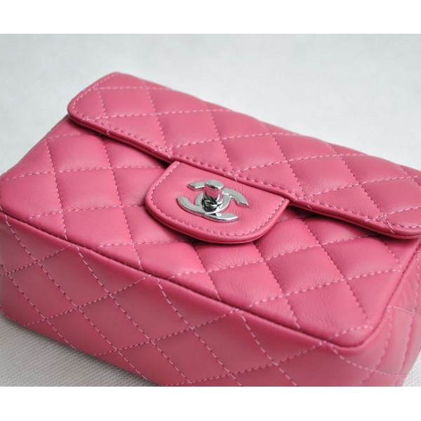 Borse Chanel Flap Mini 2011 Rose Agnello Con Shw