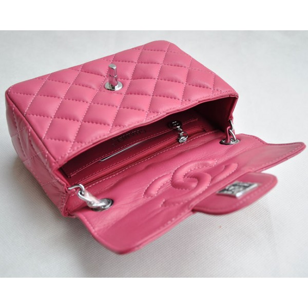 Borse Chanel Flap Mini 2011 Rose Agnello Con Shw