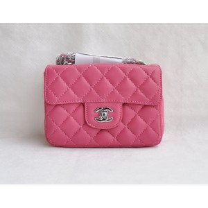 Borse Chanel Flap Mini 2011 Rose Agnello Con Shw