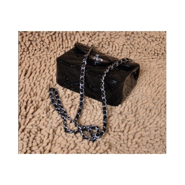 Borse Chanel Flap Mini 2012 Vernice Nera Con Shw