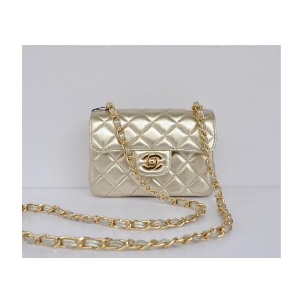 Chanel Classico In Pelle Di Agnello Flap Borse Mini Con La Luce