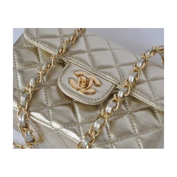 Chanel Classico In Pelle Di Agnello Flap Borse Mini Con La Luce