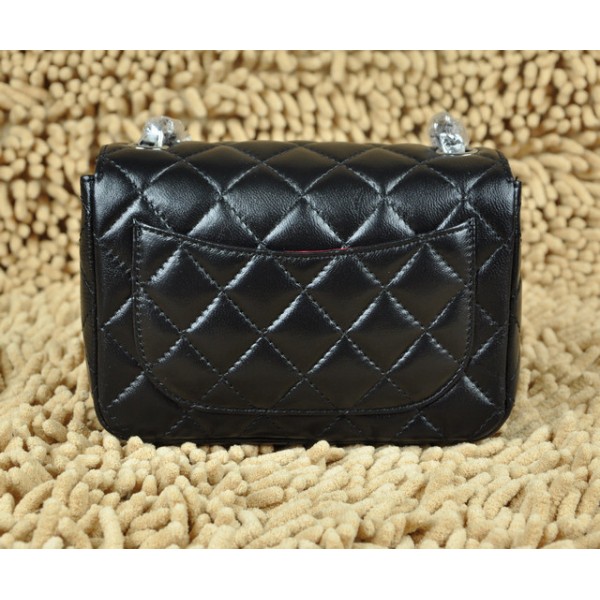 Mini Chanel Chanel Classic Borse Nero Mini Flap Agnello Con