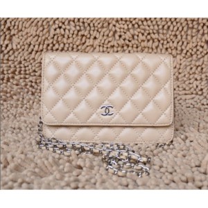 Chanel A33814 Portefeuilles En Muir Agneau Aux Abricots Avec Da