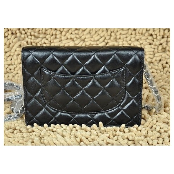 Chanel A33814 Y01480 3906 Portefeuilles Agneau Noir