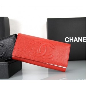 Chanel Rouge Portefeuilles 2011 En Nouvelle Muir Grano