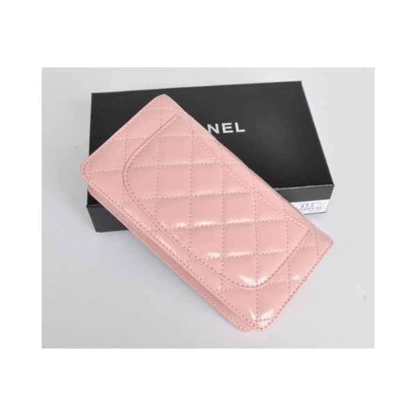 Portefeuilles Chanel A31508 Rose En Muir Verni