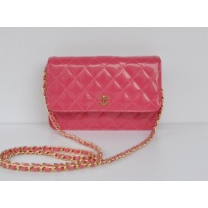 Portefeuilles Chanel A33814 Muir Verni Rouge Avec De Leccessiva