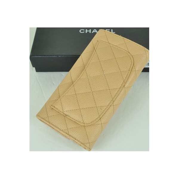 Portefeuilles Chanel Giri En Muir Grano Abricot