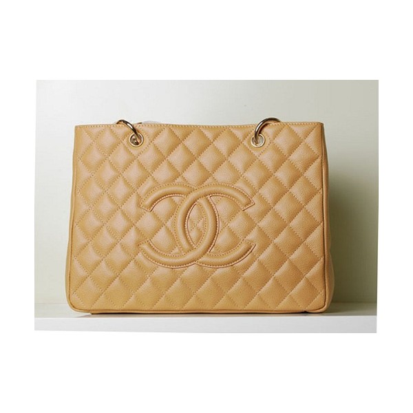 Chanel A20995 Classic Albicocca Caviar Leather Tote Gst Shopping