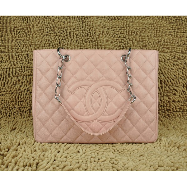 Chanel A20995 Classic Borse In Pelle Caviale Rosa Con Shw Gst