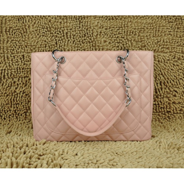 Chanel A20995 Classic Borse In Pelle Caviale Rosa Con Shw Gst