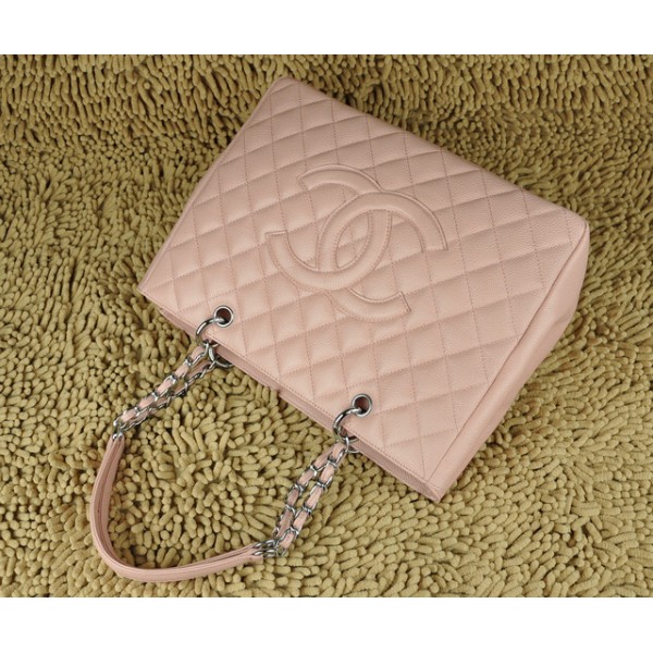 Chanel A20995 Classic Borse In Pelle Caviale Rosa Con Shw Gst