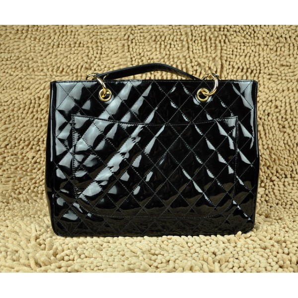 Chanel A20995 Gst Shopping Tote In Vernice Nera Con Ghw