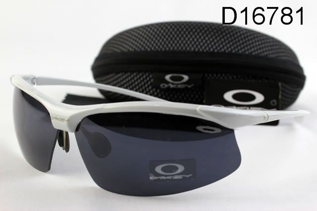 Oakley Commit Occhiali Da Sole Nero Lente Argento Bianco Telaio