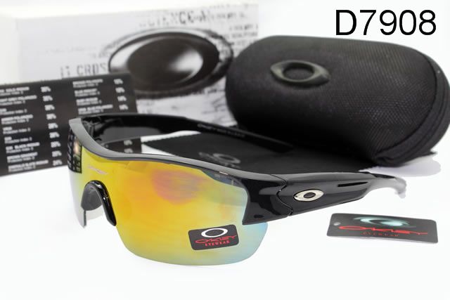 Oakley AAA Sport Shield Occhiali Da Sole Nero Telaio Colorato Lente