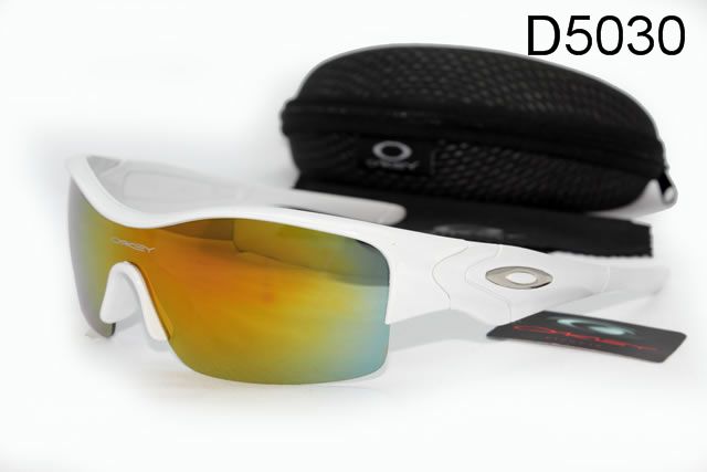 Oakley Half Straight Jackets Occhiali Da Sole Bianco Giallo Arancione