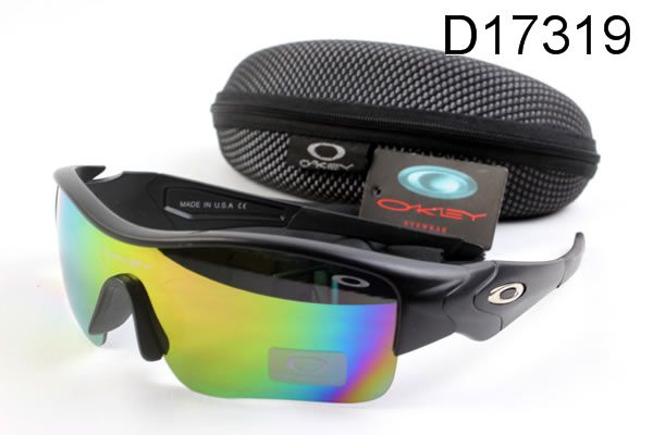 Oakley Half Straight Jackets Occhiali Da Sole Nero Telaio Colorato Lente