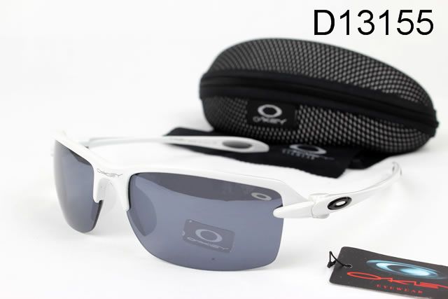 Oakley Half X Occhiali Da Sole Bianco Telaio Grigio Lente