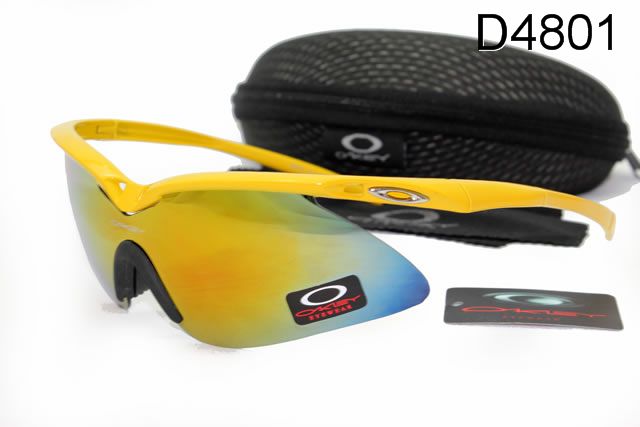 Oakley M Frame Occhiali Da Sole Shield Giallo Blu