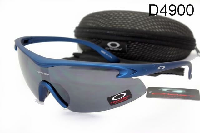 Oakley M Frame Occhiali Da Sole Shield Blu Telaio Grigio Lente