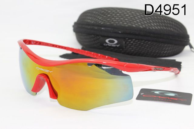 Oakley M Frame Occhiali Da Sole Shield Rosso Telaio Colorato Lente